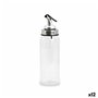 Huilier Quttin Transparent Argenté verre 5,5 x 5,5 x 20,5 cm (12 Unités)