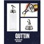 Huilier Quttin Transparent Argenté verre 5,5 x 5,5 x 20,5 cm (12 Unités)