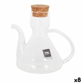 Huilier La Mediterránea Bell Transparent Silicone Verre Borosilicaté 275 ml (8 Unités)