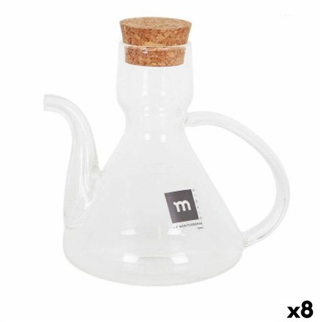 Huilier La Mediterránea Bell Transparent Silicone Verre Borosilicaté 275 ml (8 Unités)