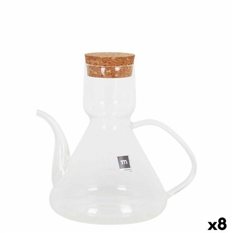 Huilier La Mediterránea Bell Transparent Silicone Verre Borosilicaté 500 ml (8 Unités)