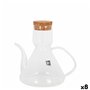 Huilier La Mediterránea Bell Transparent Silicone Verre Borosilicaté 500 ml (8 Unités)