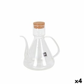 Huilier La Mediterránea Bell Transparent Silicone Verre Borosilicaté 1 L (4 Unités)