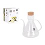 Huilier La Mediterránea Bell Transparent Silicone Verre Borosilicaté 1 L (4 Unités)