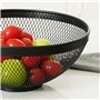 Coupe à fruits Confortime Noir Métal 26 x 12,5 cm (12 Unités)