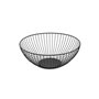 Coupe à fruits Confortime Noir Métal 24,5 x 24,5 x 10 cm (12 Unités)