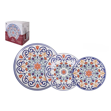 Service de Vaisselle Santa Clara Porcelaine 12 Pièces