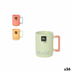 Tasse de café et de thé La Mediterránea Love & Peace 180 ml (36 Unités)