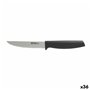 Couteau de cuisine Quttin Laos Noir Argenté 11 cm Polyvalents (36 Unités)