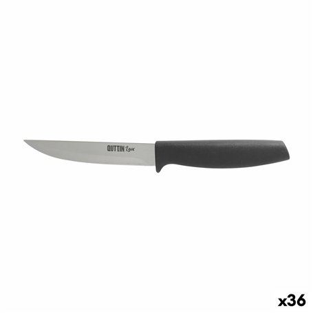 Couteau de cuisine Quttin Laos Noir Argenté 11 cm 20 x 2 x 2 cm Polyvalents (36 Unités)