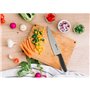 Couteau de cuisine Quttin Laos Noir Argenté 15 cm (36 Unités)