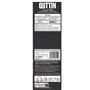 Couteau de cuisine Quttin Laos Noir Argenté 15 cm (36 Unités)