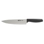 Couteau de cuisine Quttin Laos Noir Argenté 20 cm (24 Unités)