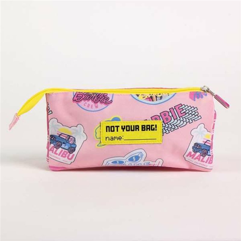 Image secondaire de Trousse Fourre-Tout Triple Barbie Fuchsia 2,2 x 1,1 x 22,5 cm