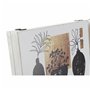 Boîte Décorative DKD Home Decor Blanc Noir Doré Bois MDF Moderne Vase (2 Unités)