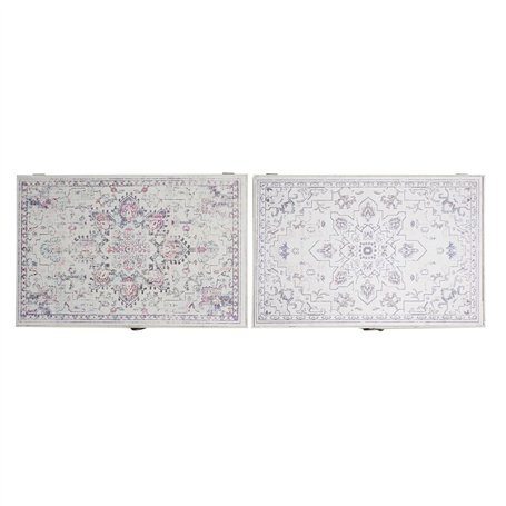Boîte Décorative DKD Home Decor Multicouleur Bois MDF Ethnique Arabe Compteur (2 Unités)