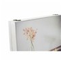 Boîte Décorative DKD Home Decor Jaune Beige Rose Bois MDF Fleurs Vase Compteur (2 Unités)