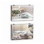 Boîte Décorative DKD Home Decor Home Beige Bois MDF Compteur (2 Unités)