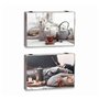 Boîte Décorative DKD Home Decor Multicouleur Bois MDF Oriental Compteur (2 Unités)