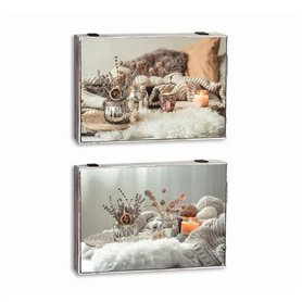 Boîte Décorative DKD Home Decor Multicouleur Bois MDF Spa Compteur (2 Unités)