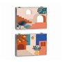 Boîte Décorative DKD Home Decor Multicouleur Bois MDF Moderne Compteur (2 Unités)