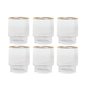 Set de Verres Home ESPRIT Transparent Doré Verre 320 ml (6 Unités)