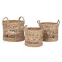 Set de basket Home ESPRIT Naturel Métal Fibre naturelle (3 Pièces)