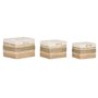 Set de basket Home ESPRIT Naturel Herbier marin Tropical (3 Pièces)