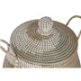 Set de basket Home ESPRIT Orange Naturel Herbier marin Tropical (2 Pièces)