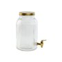 Distributeur d'eau Home ESPRIT Doré Métal Verre 5,5 L 18 x 23,5 x 30 cm