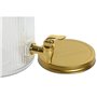 Distributeur d'eau Home ESPRIT Doré Métal Verre 5,5 L 18 x 23,5 x 30 cm