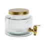 Distributeur d'eau Home ESPRIT Doré Métal Verre 17,8 x 25 x 15 cm