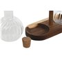 Ensemble salière et poivrier Home ESPRIT Naturel Verre Bois d'acacia 350 ml 20,4 x 9 x 21 cm