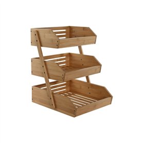 Coupe à fruits Home ESPRIT Naturel Bambou 30 x 33 x 41 cm