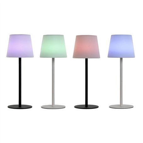 Lampe solaire Home ESPRIT Blanc Noir 15 x 15 x 40 cm