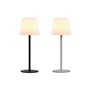 Lampe solaire Home ESPRIT Blanc Noir 15 x 15 x 40 cm