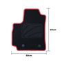 Set de tapis de voitures OCC Motorsport OCCRT0055RD Renault Arkana (2021) 5 Pièces