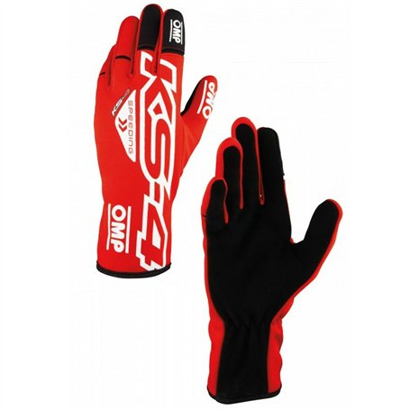 Gants de karting OMP KS-4 Blanc Rouge