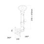 Support de TV Neomounts FPMA-C025SILVER 10" 30" 12 kg
