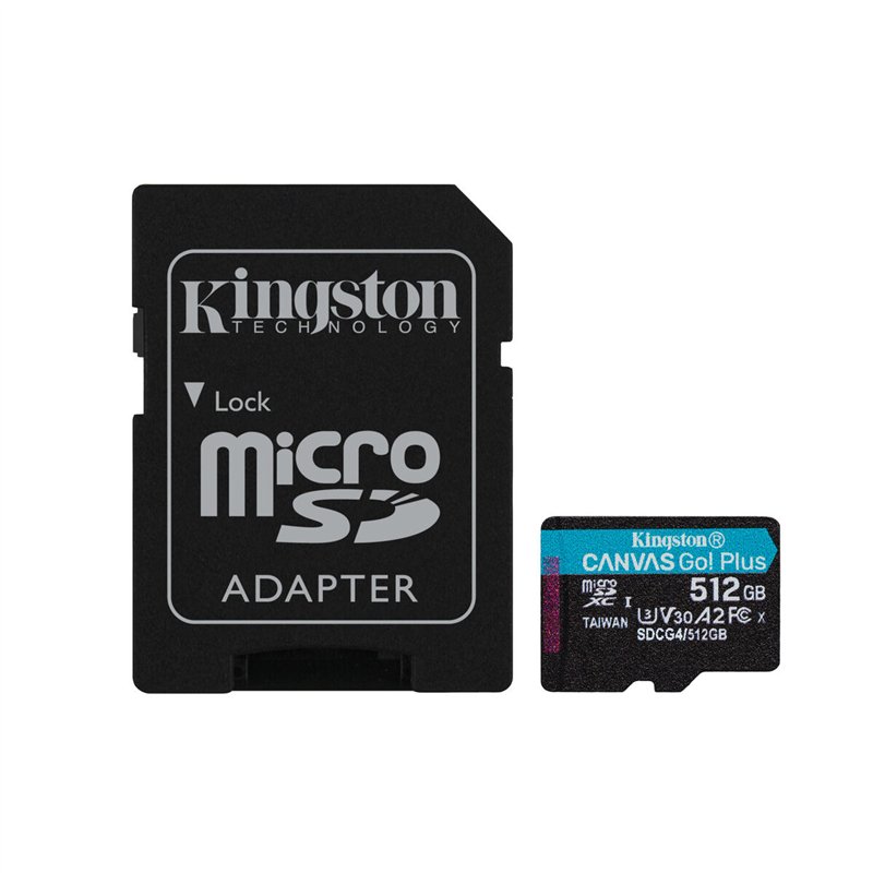 Image secondaire de Carte Mémoire Micro SD avec Adaptateur Kingston SDCG4/512GB 512 GB
