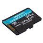 Carte Mémoire Micro SD avec Adaptateur Kingston SDCG4/64GB 64 GB