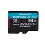 Carte Mémoire Micro SD avec Adaptateur Kingston SDCG4/64GB 64 GB