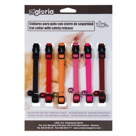 Collier pour chat Gloria Classic Multicouleur Lisse 6 Unités