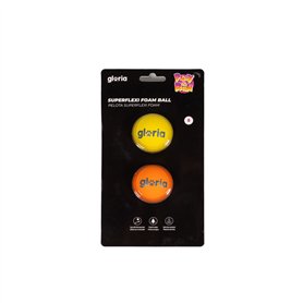 Boule pour animaux de compagnie Gloria PLAY AND RUN Jaune Mousse TPR S 4,5 cm 2 Unités