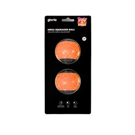 Boule pour animaux de compagnie Gloria PLAY AND RUN Orange TPR M 6,35 cm 2 Unités