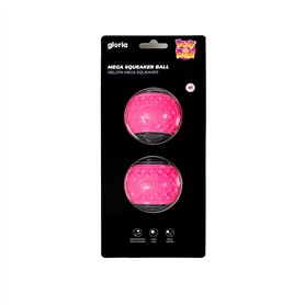 Boule pour animaux de compagnie Gloria PLAY AND RUN Rose TPR M 6,35 cm 2 Unités