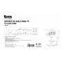 Support TV au sol TM Electron 43"-86" 60 Kg