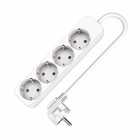 Rallonge 4 prises Schuko sans interrupteur TM Electron (1,5 m)