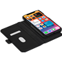 Folio Coque Magnétique iPhone 12 / 12 Pro Lynge Cuir Fonction Stand Noir DBramante1928