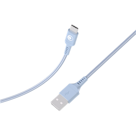 Câble Tissé USB A / USB C 3A 1.2m FastCharge 15W Bleu Bigben